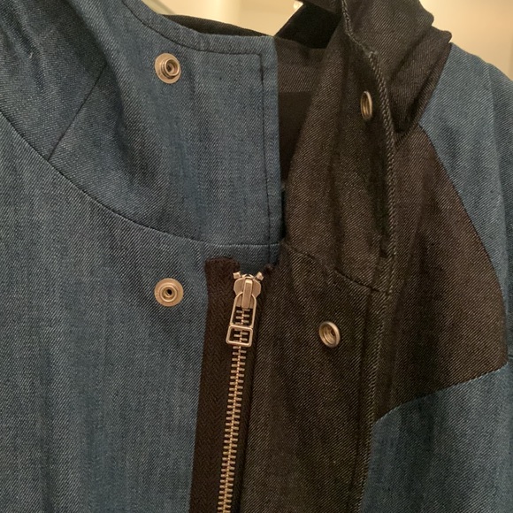 Tess Giberson denim hooded long jacket - Picture 5 of 8